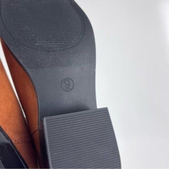 NEW A New Day Gwen Cognac Point Toe Heeled Ankle Boots Women's Size 9 - Picture 7 of 8